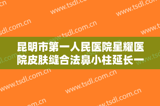 昆明市第一人民医院星耀医院皮肤缝合法鼻小柱延长一般价位是多少钱?效果怎么样?