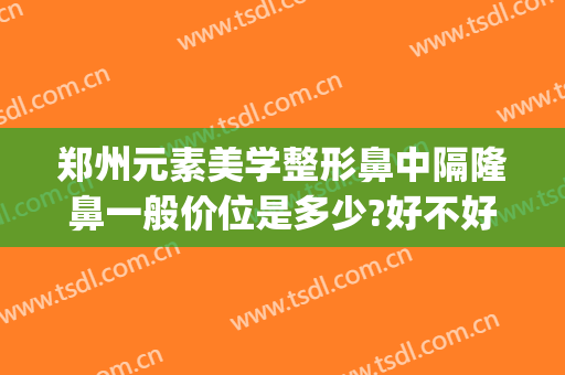 郑州元素美学整形鼻中隔隆鼻一般价位是多少?好不好?(郑州鼻部整形)