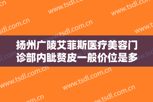 扬州广陵艾菲斯医疗美容门诊部内眦赘皮一般价位是多少费用?怎么样?
