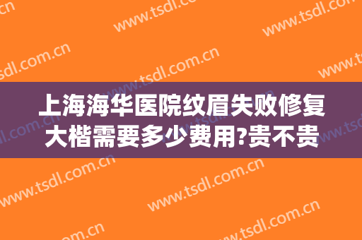 上海海华医院纹眉失败修复大楷需要多少费用?贵不贵?(上海华美医院纹眉怎么样)