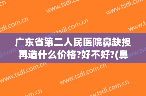 广东省第二人民医院鼻缺损再造什么价格?好不好?(鼻缺损再造图片)