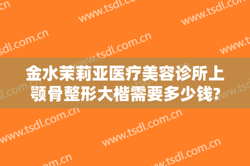 金水茉莉亚医疗美容诊所上颚骨整形大楷需要多少钱?好不好?