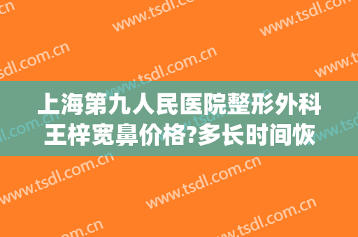 上海第九人民医院整形外科王梓宽鼻价格?多长时间恢复?(上海第九医院鼻子整形多少钱)
