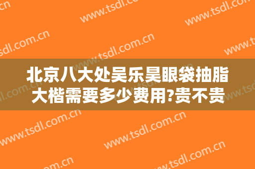 北京八大处吴乐昊眼袋抽脂大楷需要多少费用?贵不贵?