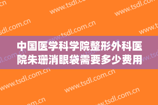 中国医学科学院整形外科医院朱珊消眼袋需要多少费用?效果怎么样?(朱莎整形医生)