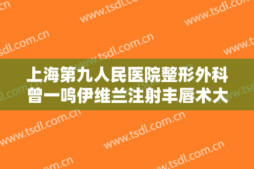 上海第九人民医院整形外科曾一鸣伊维兰注射丰唇术大楷需要多少钱?怎么样?