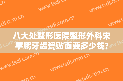 八大处整形医院整形外科宋宇鹏牙齿瓷贴面要多少钱?好不好?