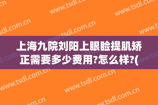上海九院刘阳上眼睑提肌矫正需要多少费用?怎么样?(上海九院眼睑下垂手术费用)