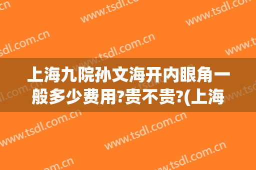 上海九院孙文海开内眼角一般多少费用?贵不贵?(上海九院开眼角手术价格表)