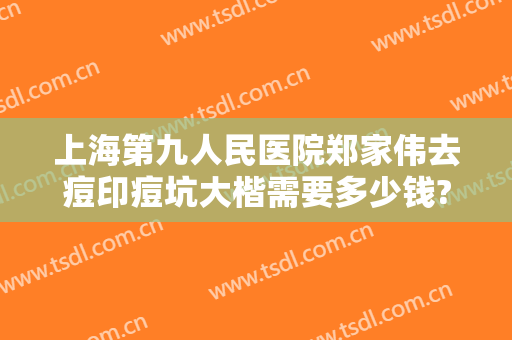 上海第九人民医院郑家伟去痘印痘坑大楷需要多少钱?靠谱吗?