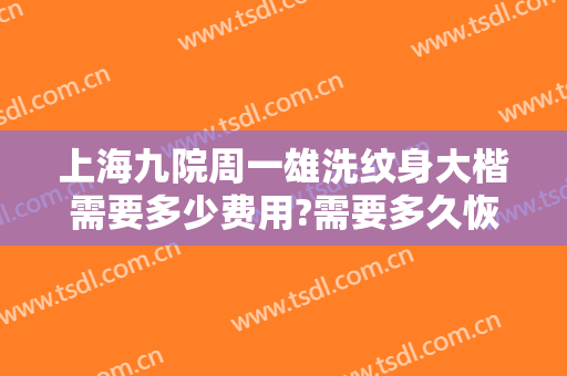 上海九院周一雄洗纹身大楷需要多少费用?需要多久恢复?
