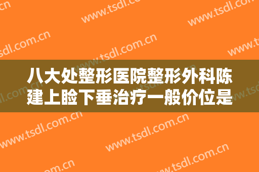 八大处整形医院整形外科陈建上睑下垂治疗一般价位是多少钱?有哪些优势?
