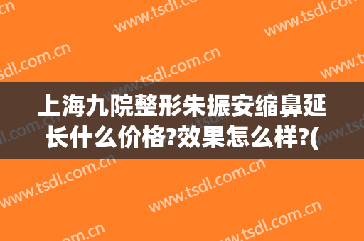 上海九院整形朱振安缩鼻延长什么价格?效果怎么样?(上海第九人民医院鼻子整形)