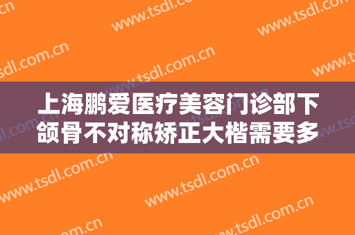 上海鹏爱医疗美容门诊部下颌骨不对称矫正大楷需要多少钱?贵不贵?