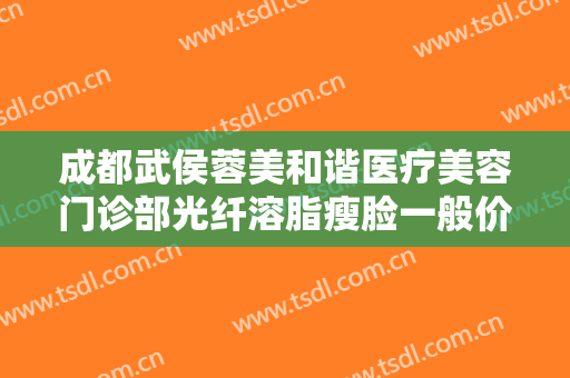 成都武侯蓉美和谐医疗美容门诊部光纤溶脂瘦脸一般价位是多少?好不好?