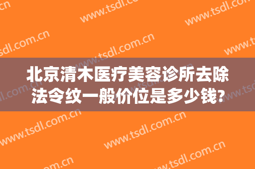 北京清木医疗美容诊所去除法令纹一般价位是多少钱?效果怎么样?(北京清木医疗美容医院怎么样)