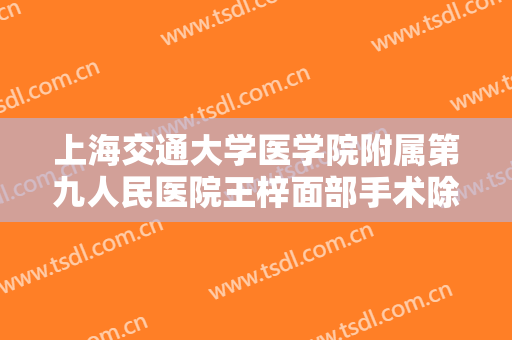 上海交通大学医学院附属第九人民医院王梓面部手术除皱多少钱?靠谱吗?