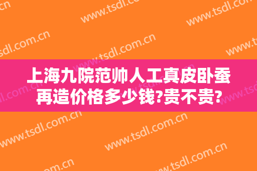 上海九院范帅人工真皮卧蚕再造价格多少钱?贵不贵?
