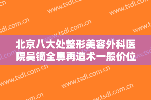 北京八大处整形美容外科医院吴镝全鼻再造术一般价位是多少费用?怎么样?