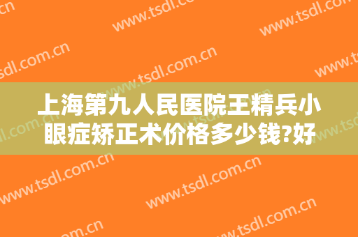 上海第九人民医院王精兵小眼症矫正术价格多少钱?好不好?