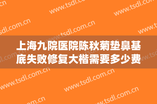 上海九院医院陈秋菊垫鼻基底失败修复大楷需要多少费用?贵不贵?(上海九院垫鼻子多少钱)