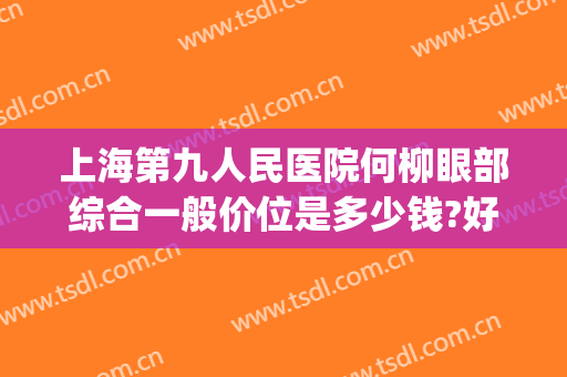 上海第九人民医院何柳眼部综合一般价位是多少钱?好不好?(上海第九人民医院眼综合整形)