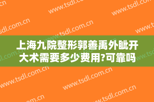 上海九院整形郭善禹外眦开大术需要多少费用?可靠吗?