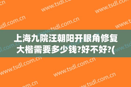 上海九院汪朝阳开眼角修复大楷需要多少钱?好不好?(上海九院做眼睛修复最好的医生)