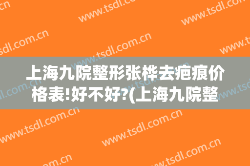 上海九院整形张桦去疤痕价格表!好不好?(上海九院整形价目表2024祛疤)
