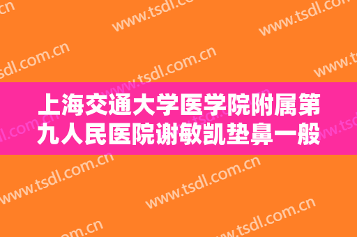 上海交通大学医学院附属第九人民医院谢敏凯垫鼻一般多少钱?贵不贵?