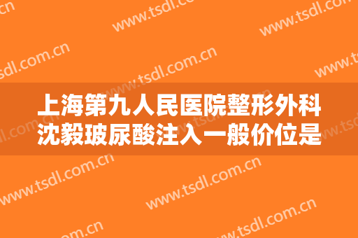上海第九人民医院整形外科沈毅玻尿酸注入一般价位是多少费用?可靠吗?
