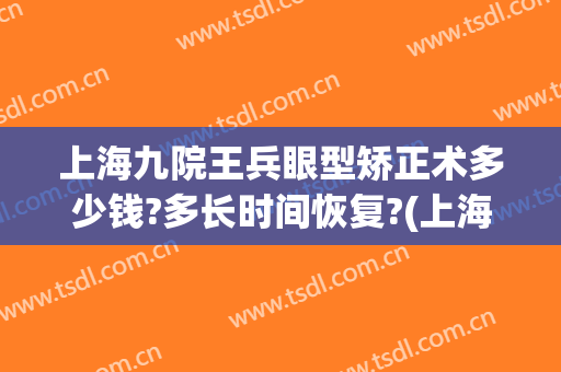 上海九院王兵眼型矫正术多少钱?多长时间恢复?(上海9院割眼袋多少钱)