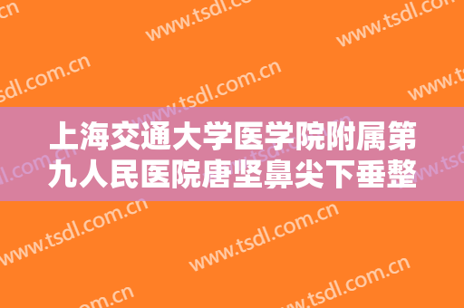 上海交通大学医学院附属第九人民医院唐坚鼻尖下垂整形大楷需要多少费用?有哪些优势?