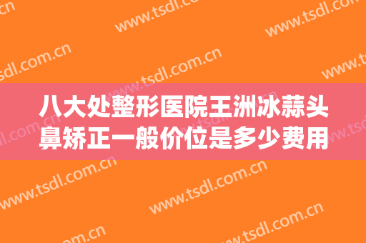 八大处整形医院王洲冰蒜头鼻矫正一般价位是多少费用?效果怎么样?(八大处整形鼻子价格)