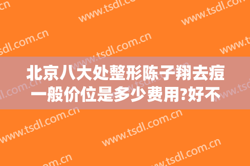 北京八大处整形陈子翔去痘一般价位是多少费用?好不好?(北京八大处整形医院在哪)