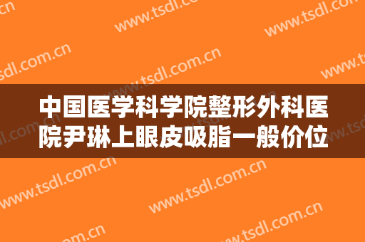 中国医学科学院整形外科医院尹琳上眼皮吸脂一般价位是多少?怎么样?