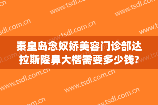 秦皇岛念奴娇美容门诊部达拉斯隆鼻大楷需要多少钱?有哪些优势?(秦皇岛美容整形医院)