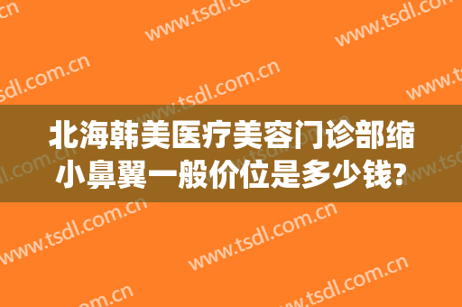 北海韩美医疗美容门诊部缩小鼻翼一般价位是多少钱?需要多久恢复?(缩小鼻翼多少钱我美不美吗)