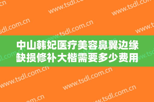 中山韩妃医疗美容鼻翼边缘缺损修补大楷需要多少费用?怎么样?