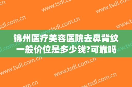 锦州医疗美容医院去鼻背纹一般价位是多少钱?可靠吗?(锦州三甲整形美容医院)