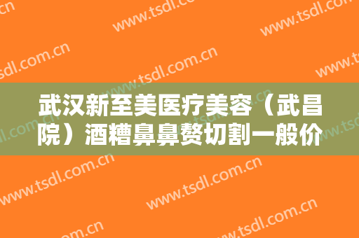 武汉新至美医疗美容（武昌院）酒糟鼻鼻赘切割一般价位是多少费用?好不好?