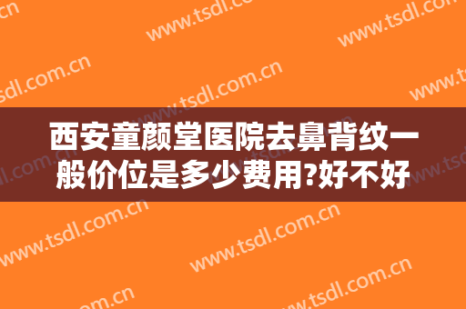 西安童颜堂医院去鼻背纹一般价位是多少费用?好不好?