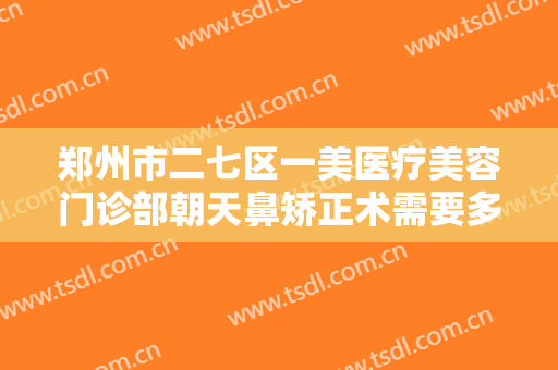 郑州市二七区一美医疗美容门诊部朝天鼻矫正术需要多少费用?靠谱吗?
