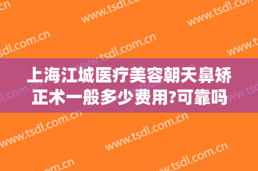 上海江城医疗美容朝天鼻矫正术一般多少费用?可靠吗?(矫正朝天鼻手术要多少钱)