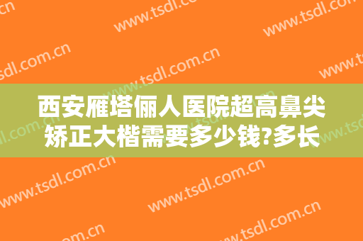 西安雁塔俪人医院超高鼻尖矫正大楷需要多少钱?多长时间恢复?