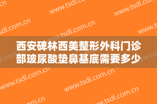 西安碑林西美整形外科门诊部玻尿酸垫鼻基底需要多少费用?贵不贵?
