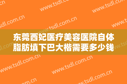 东莞西妃医疗美容医院自体脂肪填下巴大楷需要多少钱?可靠吗?