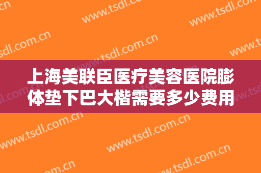 上海美联臣医疗美容医院膨体垫下巴大楷需要多少费用?好不好?