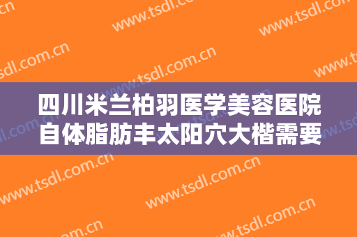 四川米兰柏羽医学美容医院自体脂肪丰太阳穴大楷需要多少钱?怎么样?