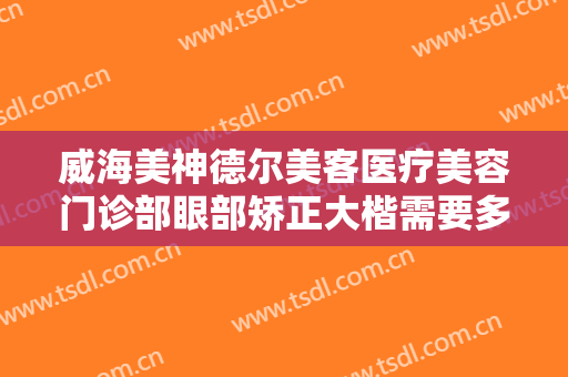 威海美神德尔美客医疗美容门诊部眼部矫正大楷需要多少钱?靠谱吗?